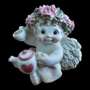 1998 Cast Art Dreamsicles High Tea Vintage Figurine DC021 Angel Teapot Cup